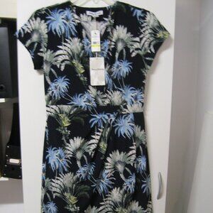 Tommy Bahama NWT Carmela Palisade Palms Navy Print Dress Size M